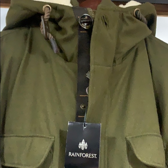 NWT Rainforest winter jacket w/hood lots pockets - Picture 2 of 16